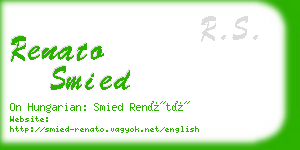 renato smied business card